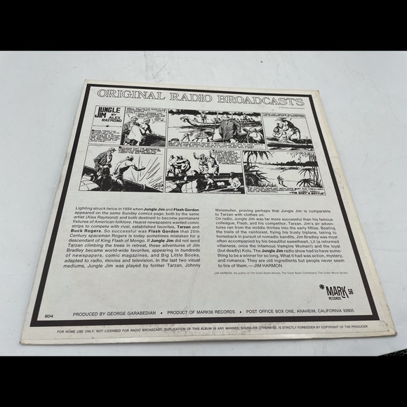 Jungle Jim original radio broadcasts vinyl - Picture 2 of 4